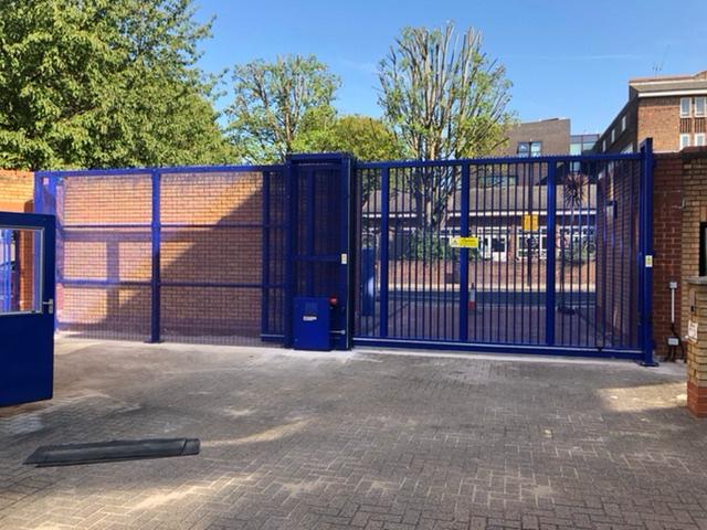 police security gate